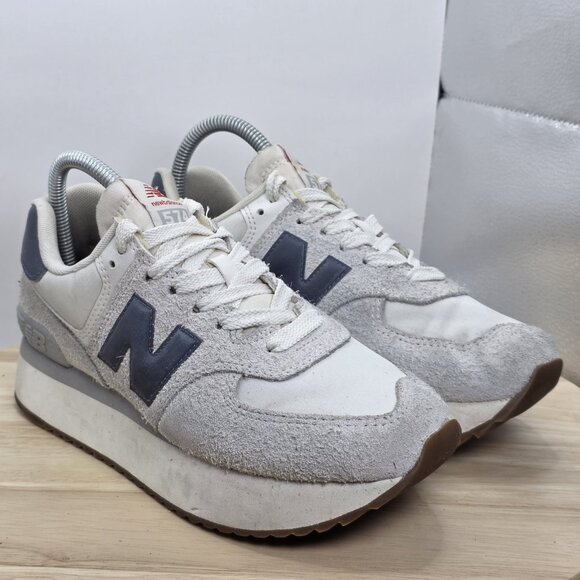 New Balance 574 Moonbeam Dark Arctic Grey Womens US 8 - WL574ZQA - Picture 5 of 9